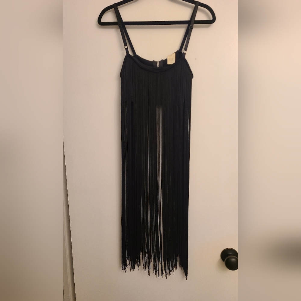 Black Fringe Tank Top